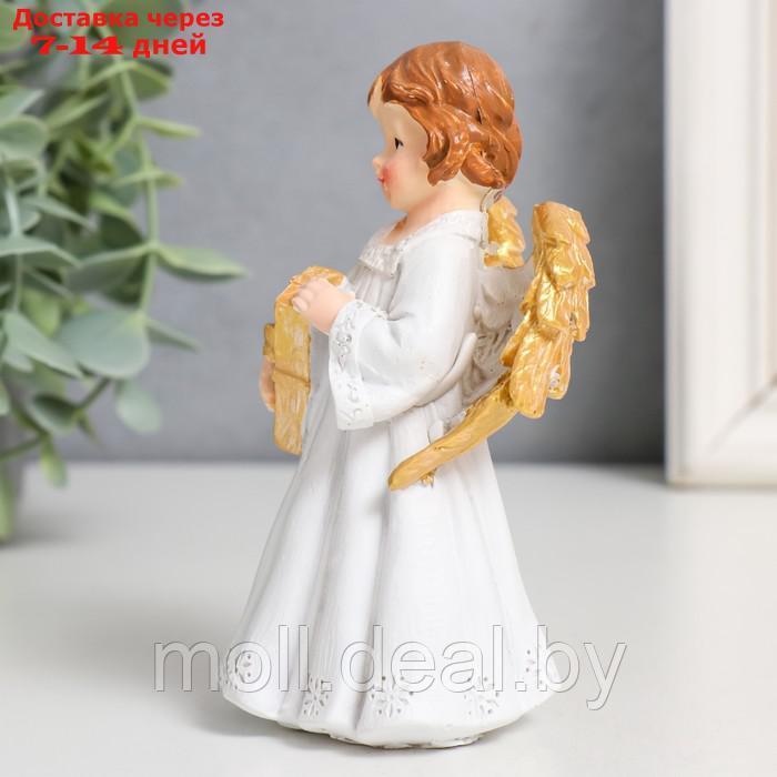 Сувенир полистоун "Праздничный ангел в белом платье" золотые крылья МИКС 7,5х6х12 см - фото 6 - id-p206811119