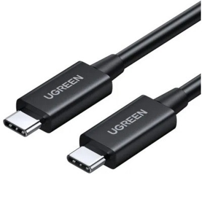 Кабель UGREEN US507 (30691) USB4 Type C Male to Type C Male 5A Cable. Длина: 0,8 м. Цвет: черный - фото 1 - id-p206882393