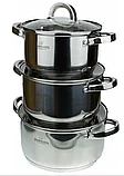 Набор кастрюль Bohmann BH-06-395 (2.9л/3.9л/5.1л), фото 9