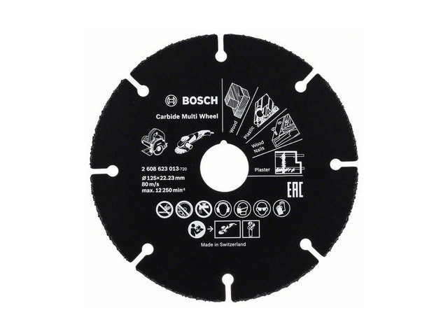 Круг отрезной 125х1.0x22.2 мм для дерева Multi Wheel BOSCH - фото 1 - id-p206891706