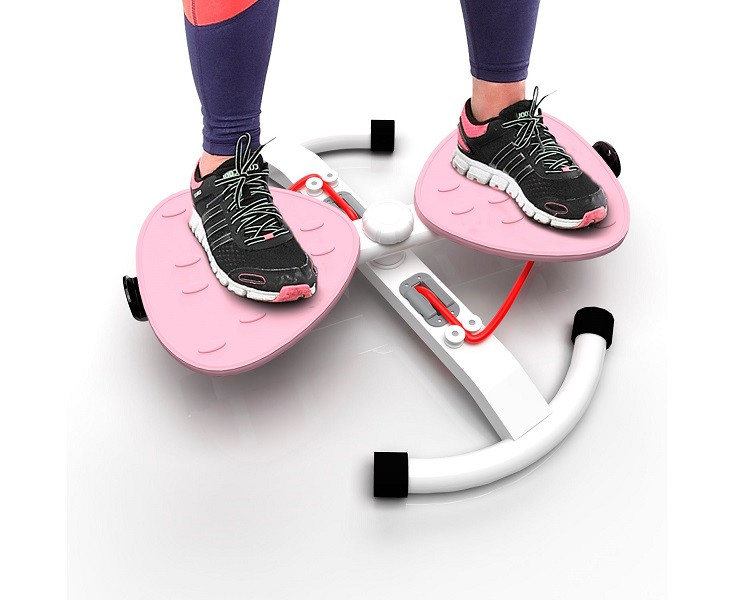 Фитнес платформа DFC Twister Bow с эспандерами розовый - фото 6 - id-p175234696