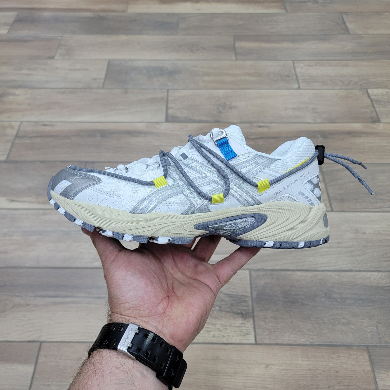 Кроссовки Asics Gel-Kahana Tr V2 White Grey Yellow 43