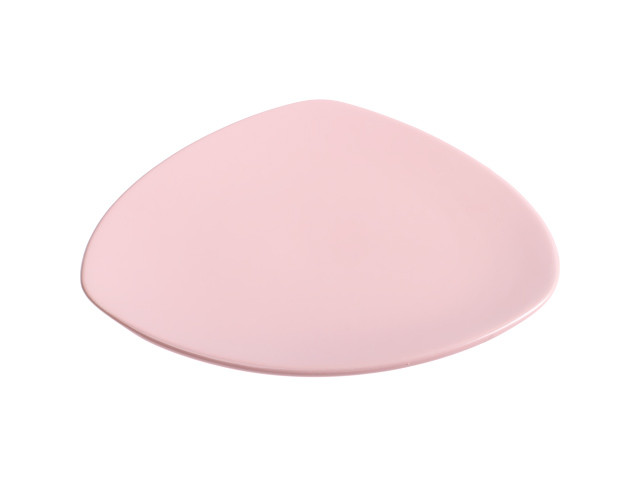 Тарелка десертная керамическая, 220 мм, треугольная, серия Трабзон, розовая, PERFECTO LINEA (Супер цена!) - фото 1 - id-p206890270