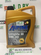 Моторное масло Alpine Longlife III 5W-30 4л