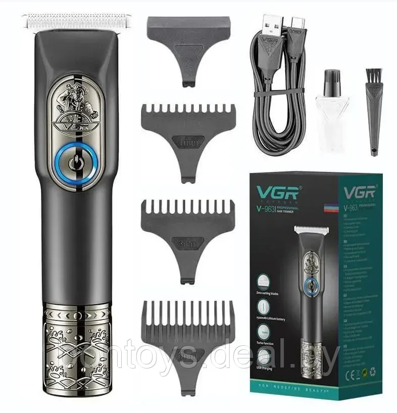 Триммер для бороды и усов VGR V-963 / Машинка для стрижки - фото 1 - id-p206896025