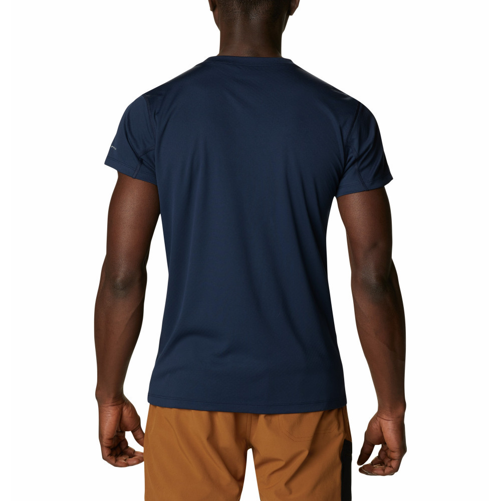 Футболка мужская Columbia Zero Rules Short Sleeve Shirt синий - фото 2 - id-p206895730