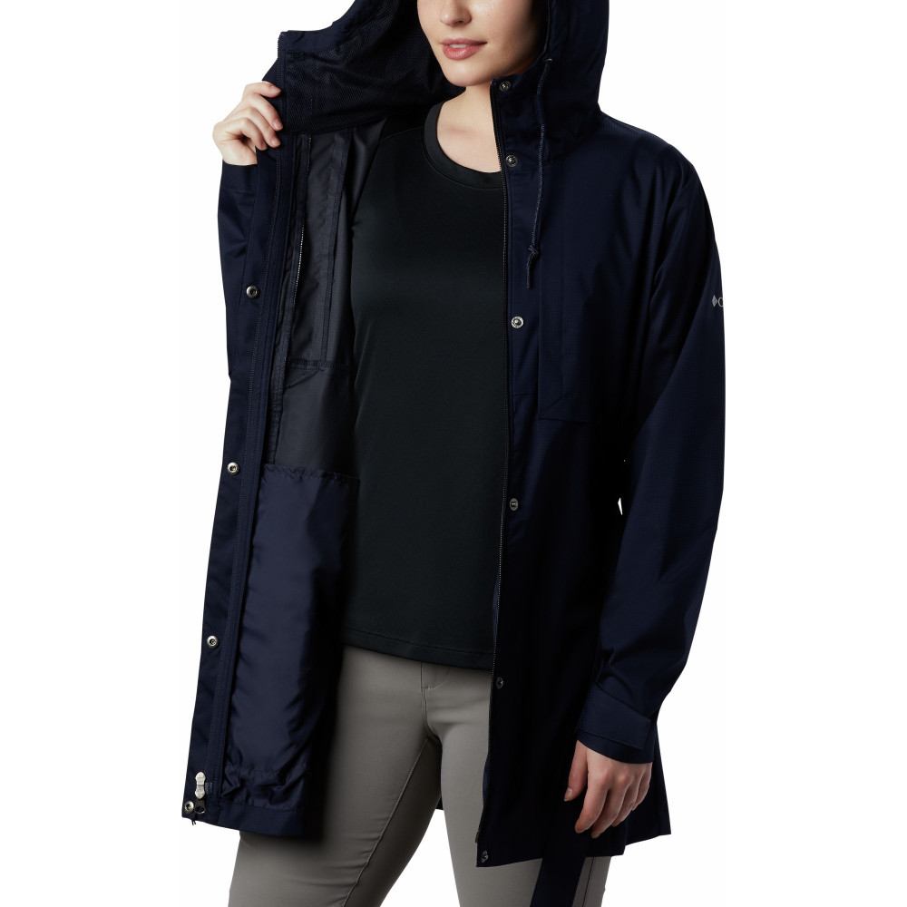Куртка ветрозащитная женская софт-шелл Columbia Pardon My Trench тёмно-синий - фото 4 - id-p206895321