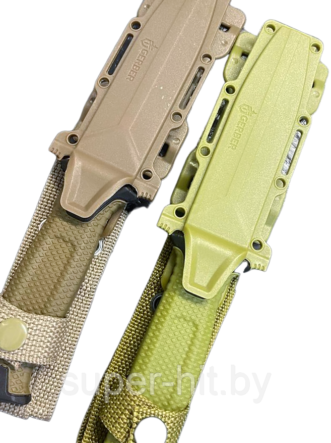 Нож Gerber Unisex G1059 Strongarm с фиксированным лезвием и ножнами в комплекте, олива / коричневый, 24 см - фото 2 - id-p206899149