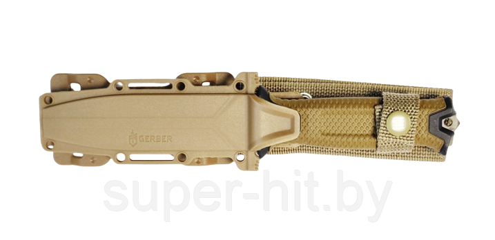 Нож Gerber Unisex G1059 Strongarm с фиксированным лезвием и ножнами в комплекте, олива / коричневый, 24 см - фото 3 - id-p206899149