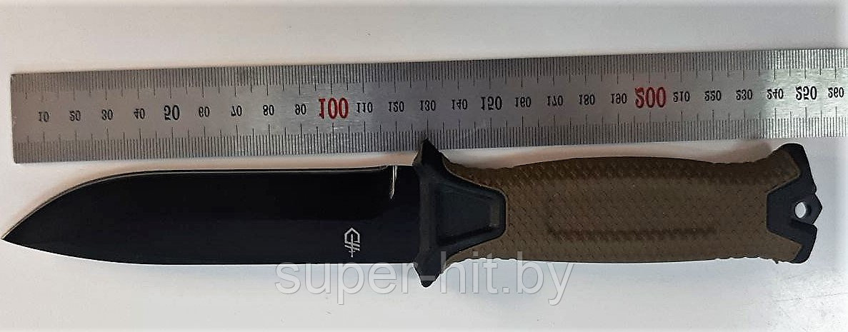 Нож Gerber Unisex G1059 Strongarm с фиксированным лезвием и ножнами в комплекте, олива / коричневый, 24 см - фото 5 - id-p206899149