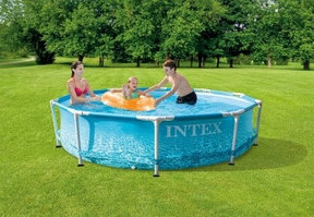 Каркасный бассейн Intex Metal Frame Beachside / 28208 (305х76) (c фильтром и насосом)