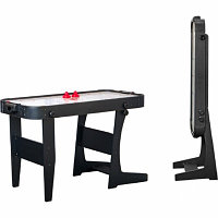 Игровой стол - аэрохоккей "Jersey" 4 ф (черный, складной)