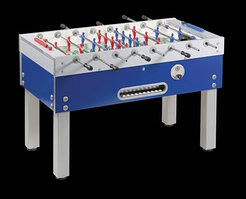 Игровой стол - футбол "Garlando Challenge" (137x76x90.5см, синий, жетоноприемник)