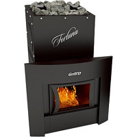 Печь-каменка Grill`D Fortuna 200 Window black