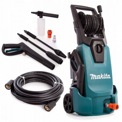 Очиститель высокого давления MAKITA HW 1300 (1.80 кВт, 130 бар, 420 л/ч, возможность забора воды из бочки: Да,