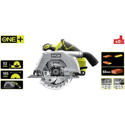 Пила циркулярная аккумуляторная Ryobi R 18 CS-0 (без батареи)