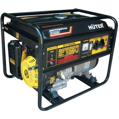 Бензиновый генератор Huter DY5000L 4кВт - фото 1 - id-p206902636
