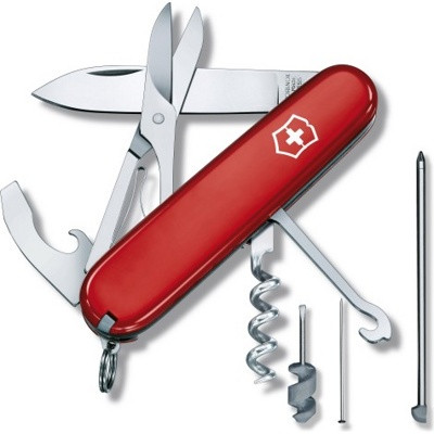 Нож перочинный Victorinox Compact (1.3405) 91мм 15функций красный карт.коробка - фото 1 - id-p206915470