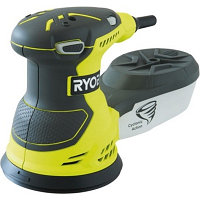 Эксцентриковая шлифмашина RYOBI ROS300 (300 Вт, 2,4 мм, 125 мм, 5 шлифкругов, коробка)