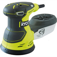 Эксцентриковая шлифмашина RYOBI ROS300A (300 Вт, 2,4 мм, 125 мм, 25 шлифкругов, коробка)