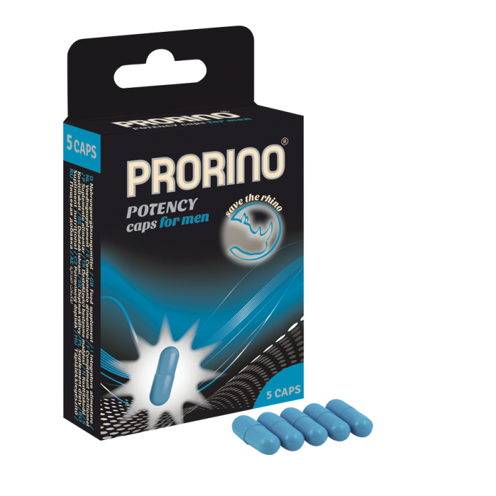 Биологически активная добавка к пище Ero black line PRORINO Potency Caps for men 5 капсул - фото 1 - id-p206915576