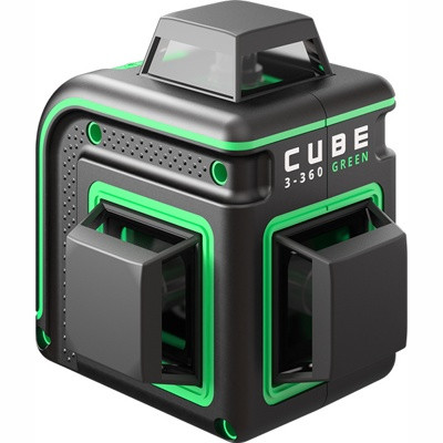Построитель лазерных плоскостей (лазерный уровень) ADA Cube 3-360 GREEN Basic Edition - фото 1 - id-p206902861