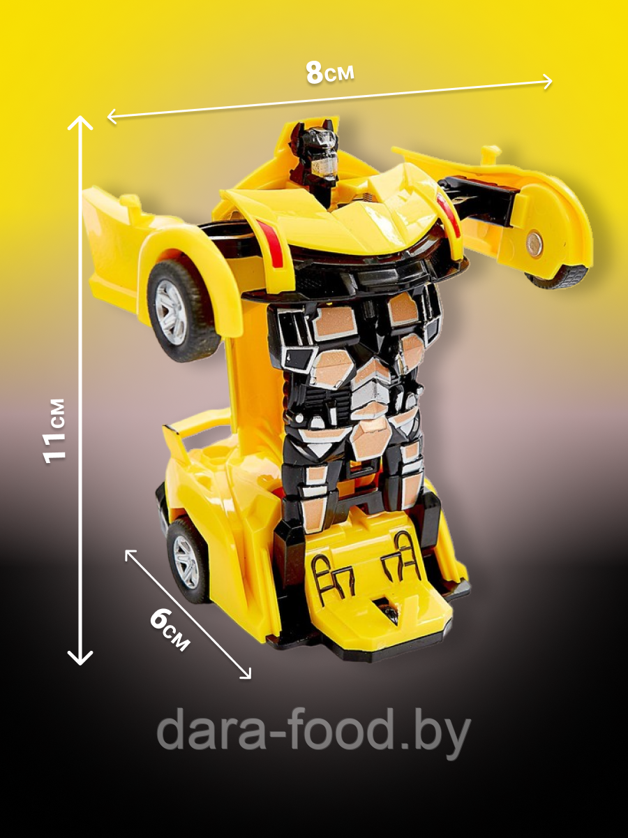 Робот инерционный «Спорткар», трансформируется автоматически, цвета МИКС/ 1 шт. - фото 4 - id-p206934173