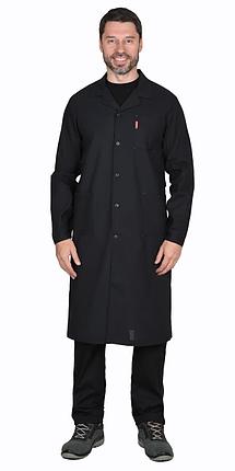 Халат х/б бязь мужской темный, фото 2