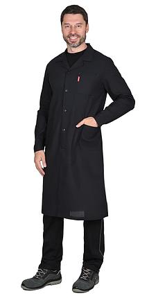 Халат х/б бязь мужской темный, фото 2