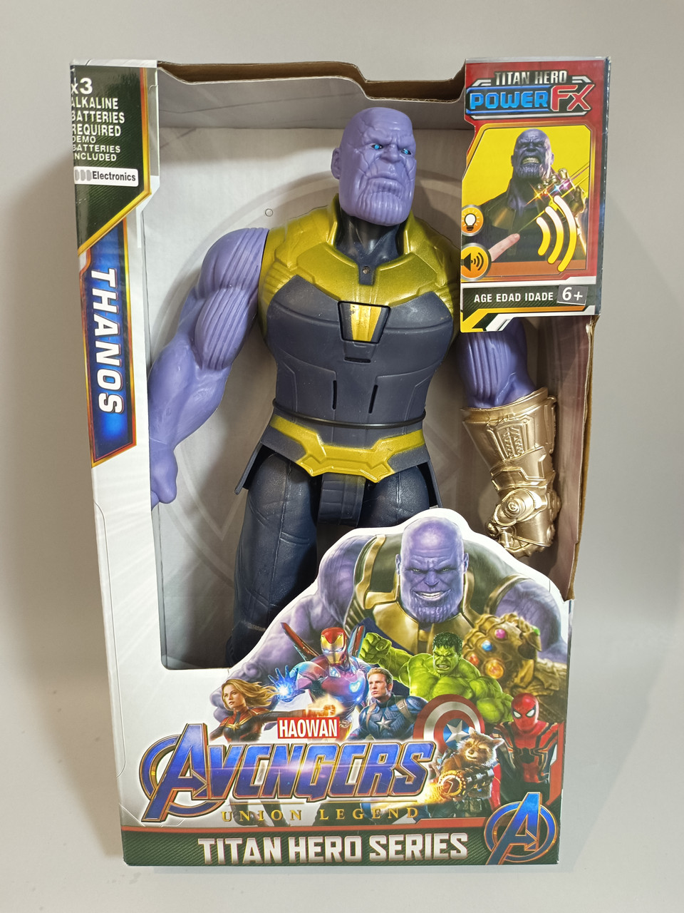 Фигурка супергероя Танос из фильма Marvel Thanos , светозвуковые эффекты, арт.21008MB - фото 1 - id-p115563932