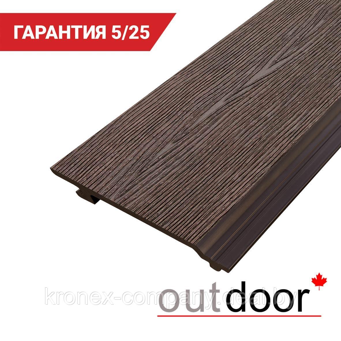 Фасадная доска ДПК Outdoor 3D 156*21*4000 мм. STORM коричневая микс