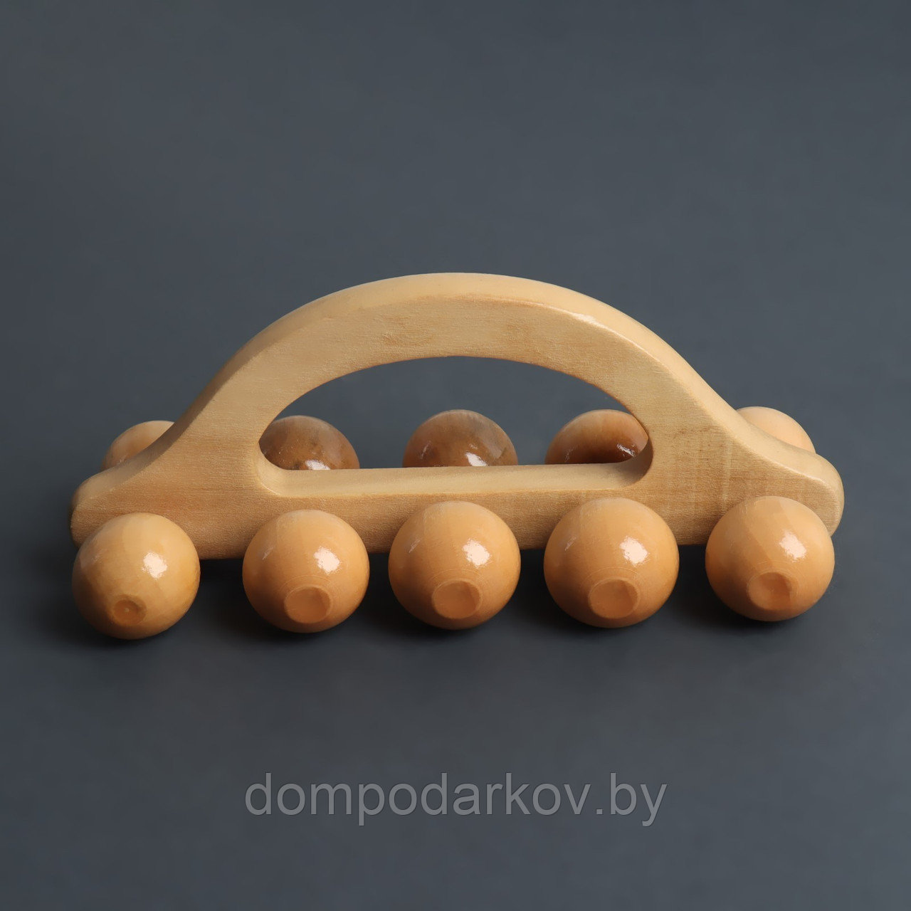 Массажёр «Гусеница», универсальный, 10 шариков, деревянный - фото 3 - id-p144014945