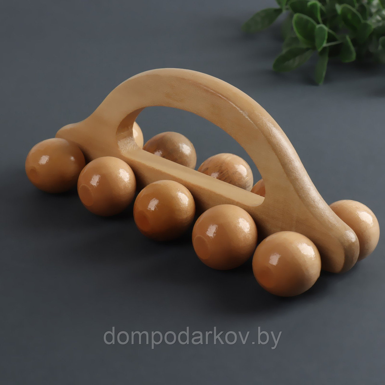 Массажёр «Гусеница», универсальный, 10 шариков, деревянный - фото 6 - id-p144014945