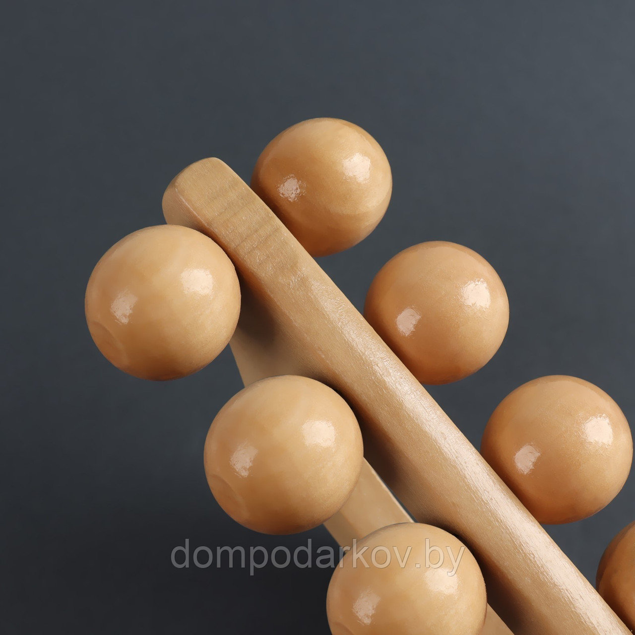 Массажёр «Гусеница», универсальный, 10 шариков, деревянный - фото 7 - id-p144014945