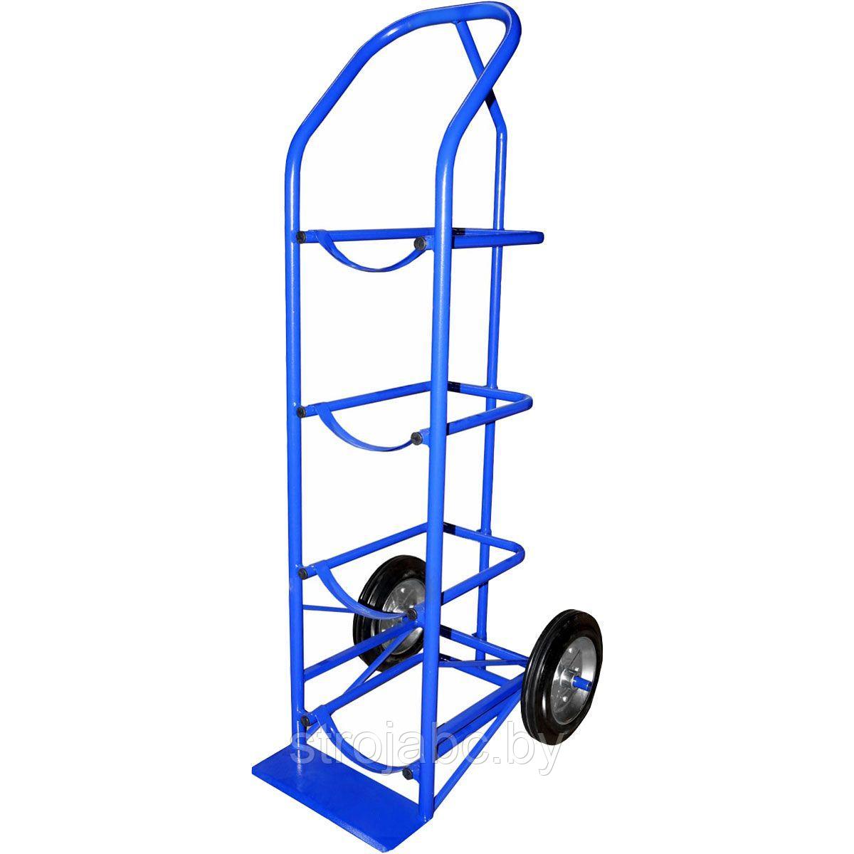 RUSKLAD Тележка для перевозки 4-х баллонов воды ВД 4 (колёса литые d 250)