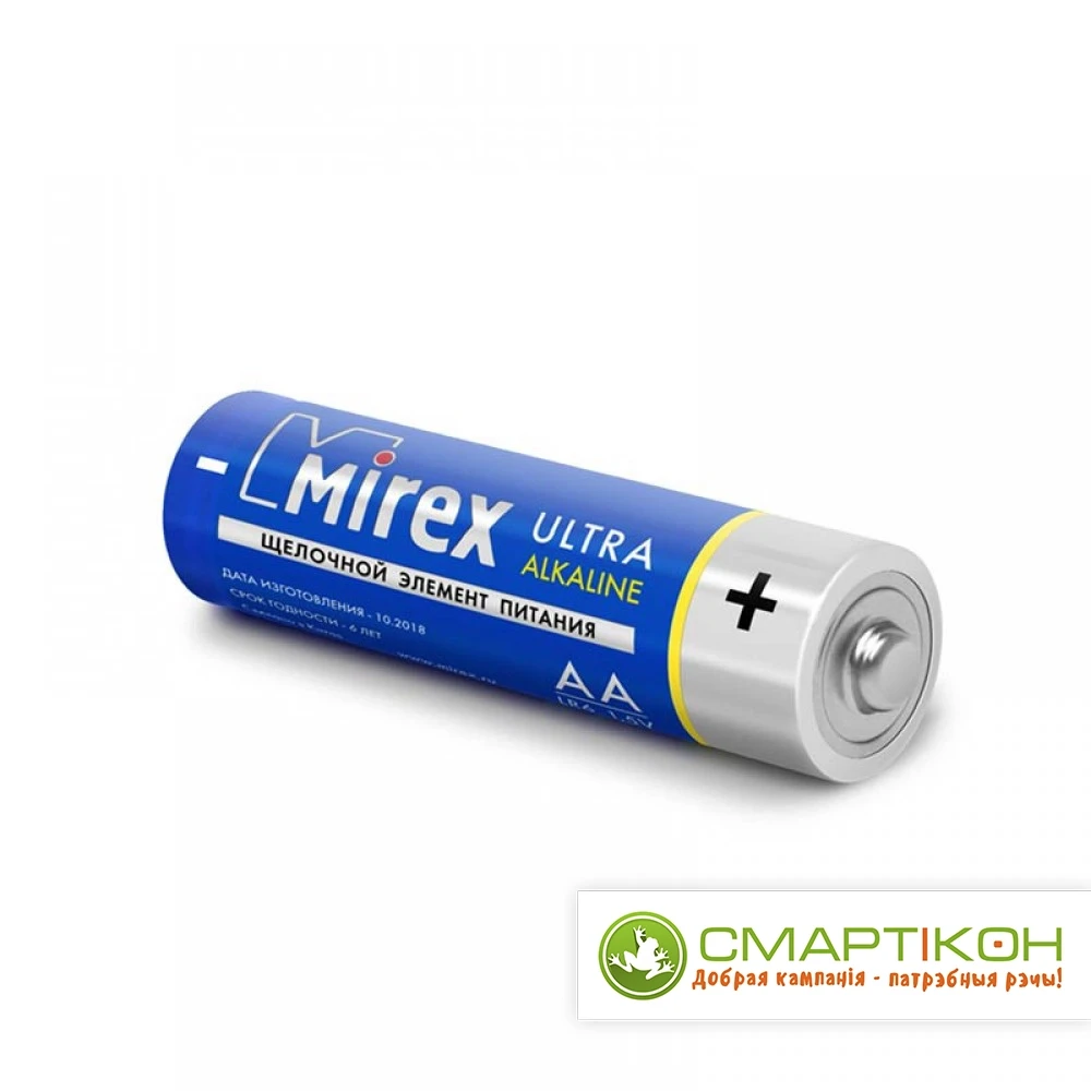 Батарея щелочная Mirex LR6 AA 1.5V 4 шт - фото 1 - id-p206787724