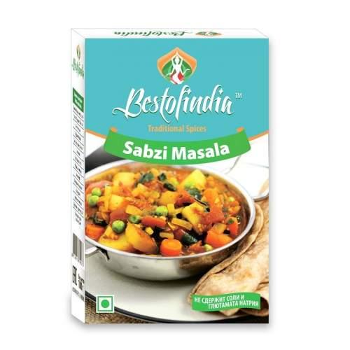 Смесь специй для овощей Сабжи масала Sabzi Masala BestofIndia, 100 гр