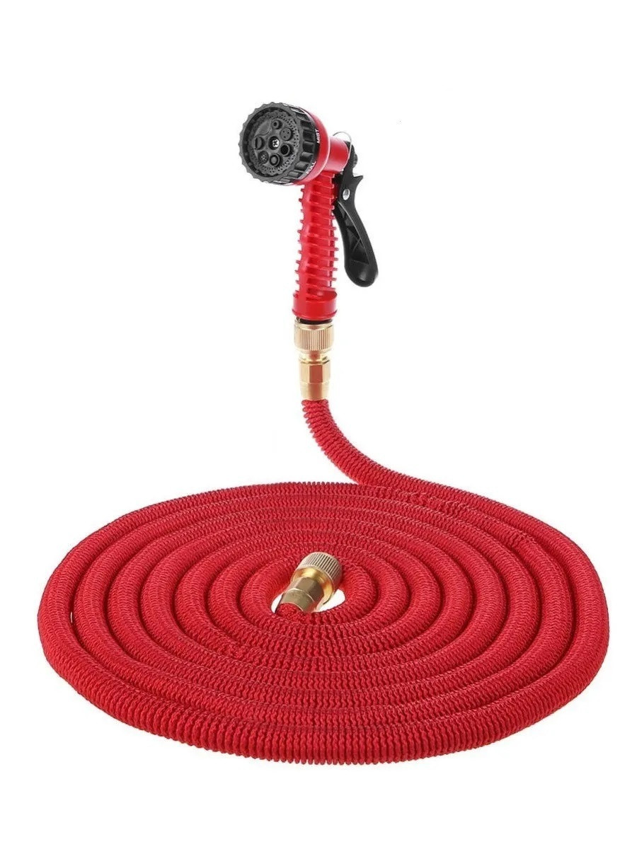 Шланг саморасширяемый садовый для воды Magic Garden Hose (10m - 50m) с пулевизатором + подарок - фото 3 - id-p206979006