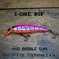 Воблер SHINDIN I-One 90F (10,2g/1,4m) Цвет #02 Booble Gum