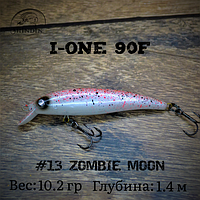 Воблер SHINDIN I-One 90F (10,2g/1,4m) Цвет #13 Zombie Moon