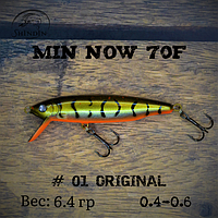 Воблер SHINDIN Min Now 70F (6,4g/0,4-0,6m) Цвет #01 Original