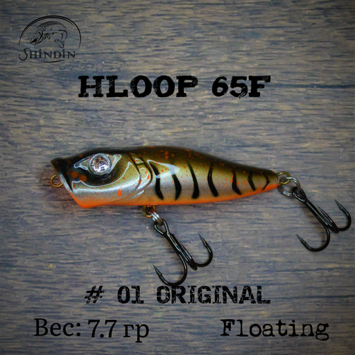 Воблер SHINDIN Hloop 45F (3,6g/плавающий) Цвет #01 Original - фото 1 - id-p206980535