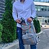 Спортивный стильный рюкзак OMASKA с USB / термо / непромокаемое отделение, серый, фото 5