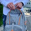 Спортивный стильный рюкзак OMASKA с USB / термо / непромокаемое отделение, серый, фото 7