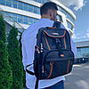Спортивный стильный рюкзак OMASKA с USB / термо / непромокаемое отделение, серый, фото 10
