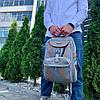 Спортивный стильный рюкзак OMASKA с USB / термо / непромокаемое отделение, серый, фото 2