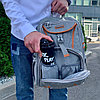 Спортивный стильный рюкзак OMASKA с USB / термо / непромокаемое отделение, серый, фото 3