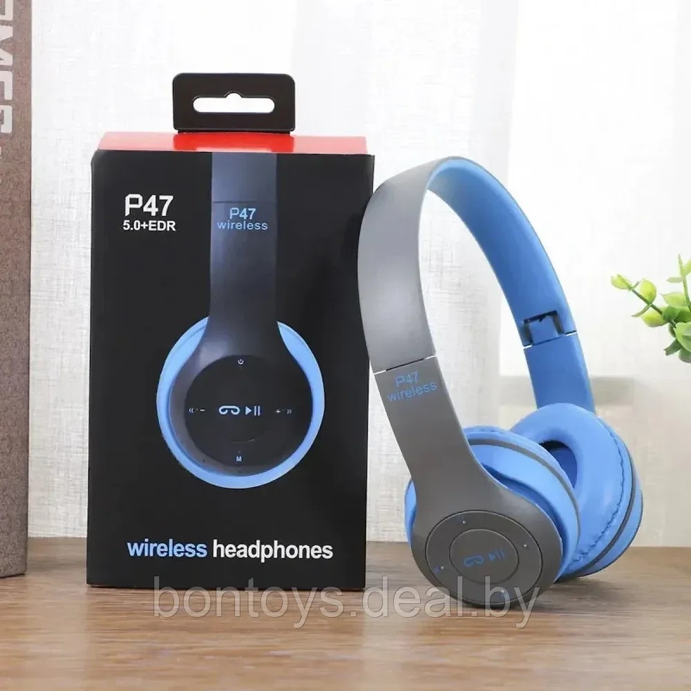 Беспроводные наушники P47 Wireless Headphones - фото 9 - id-p204699979