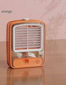 Настольный мини - вентилятор - увлажнитель Light air conditioning MINI FAN беспроводной  / Кондиционер 2в1