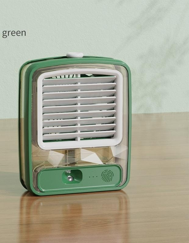 Настольный мини - вентилятор - увлажнитель Light air conditioning MINI FAN беспроводной / Кондиционер 2в1 - фото 7 - id-p206985108